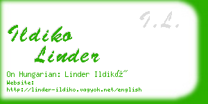 ildiko linder business card